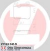 ZIMMERMANN 21163.145.9 Brake Pad Set, disc brake